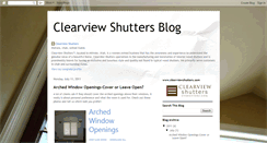 Desktop Screenshot of blog.clearviewshutters.com